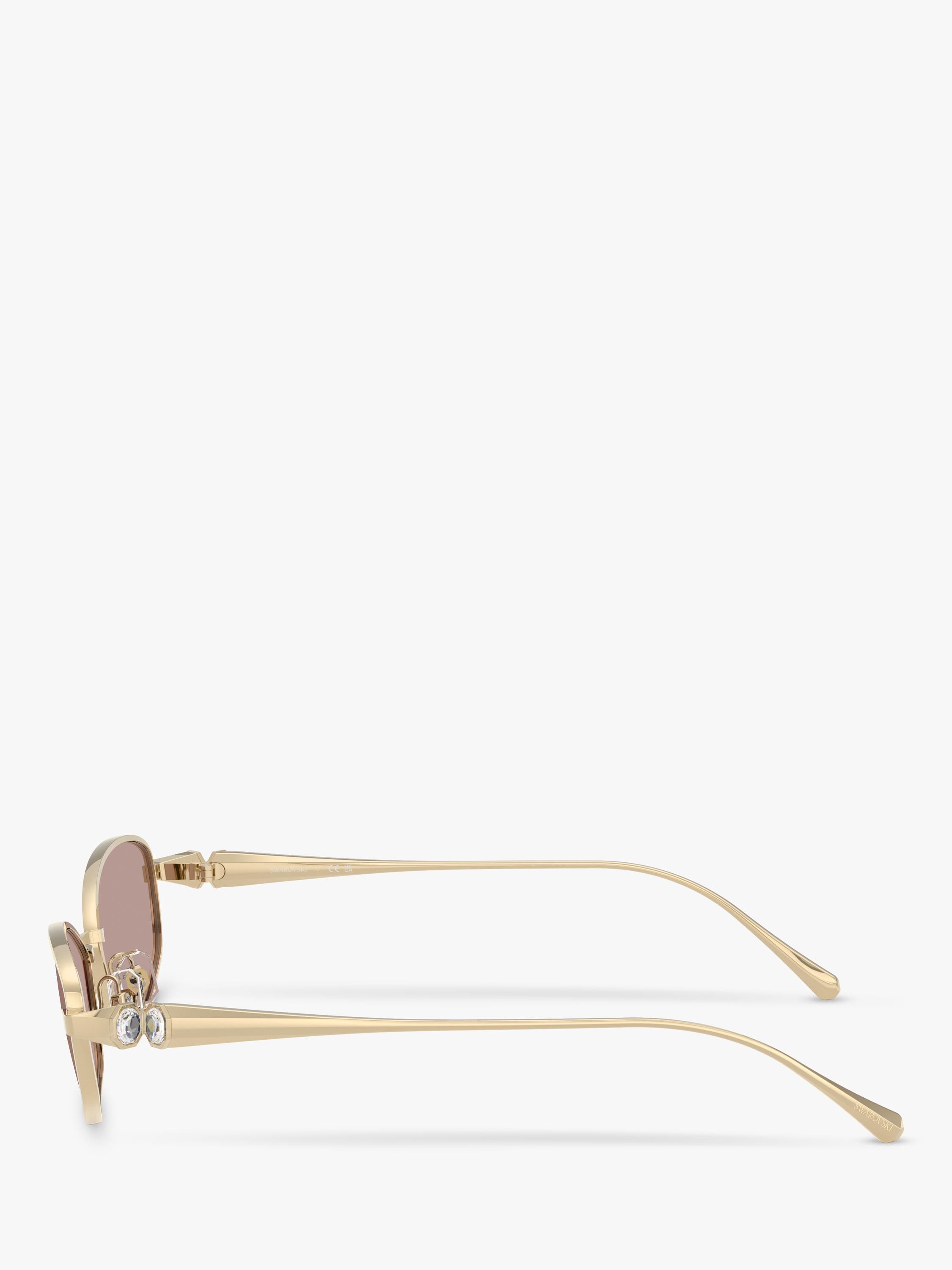 Swarovski Pillow Sunglasses pale gold brown, UK version
