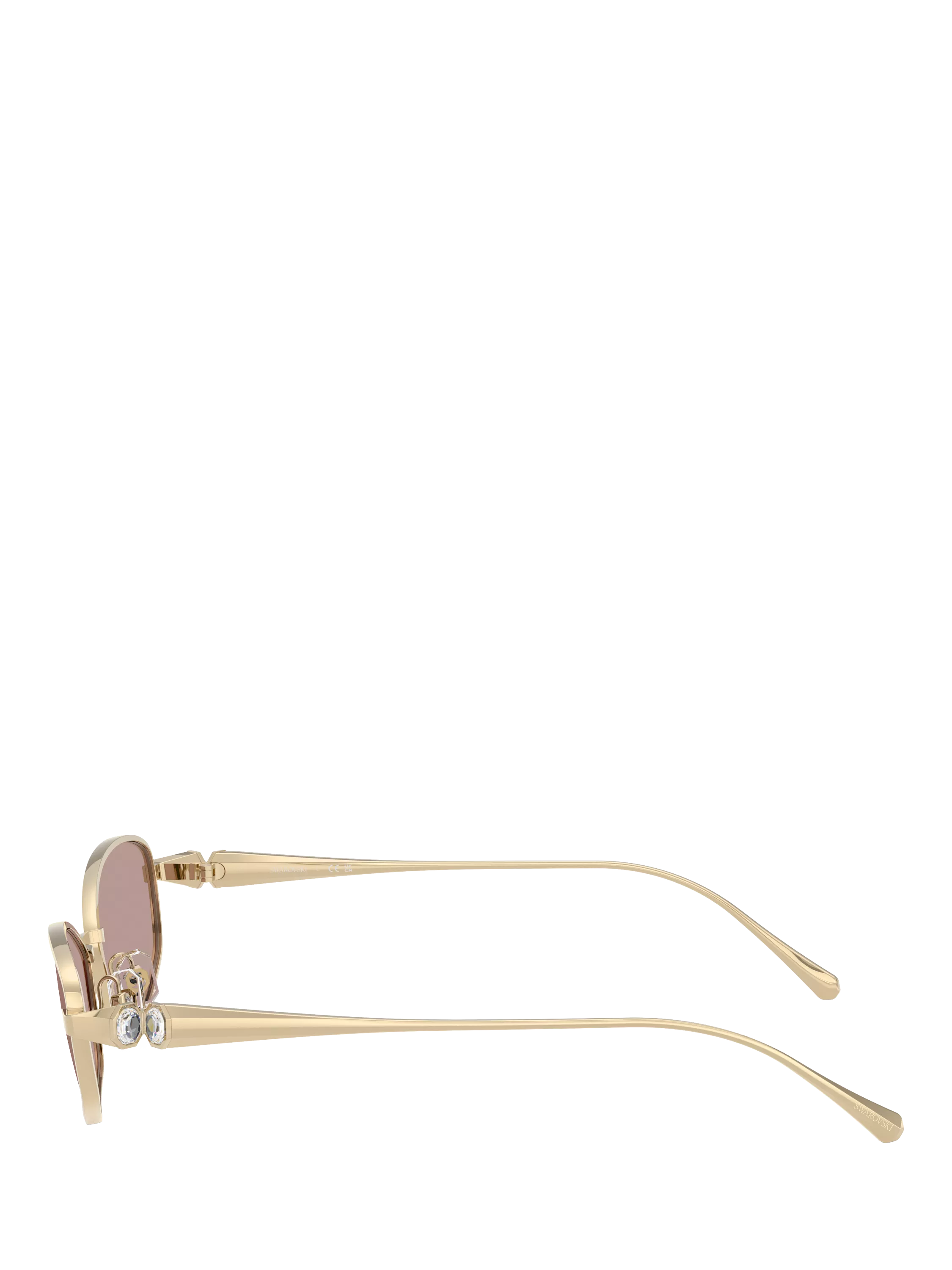Swarovski Pillow Sunglasses pale gold brown, UK version