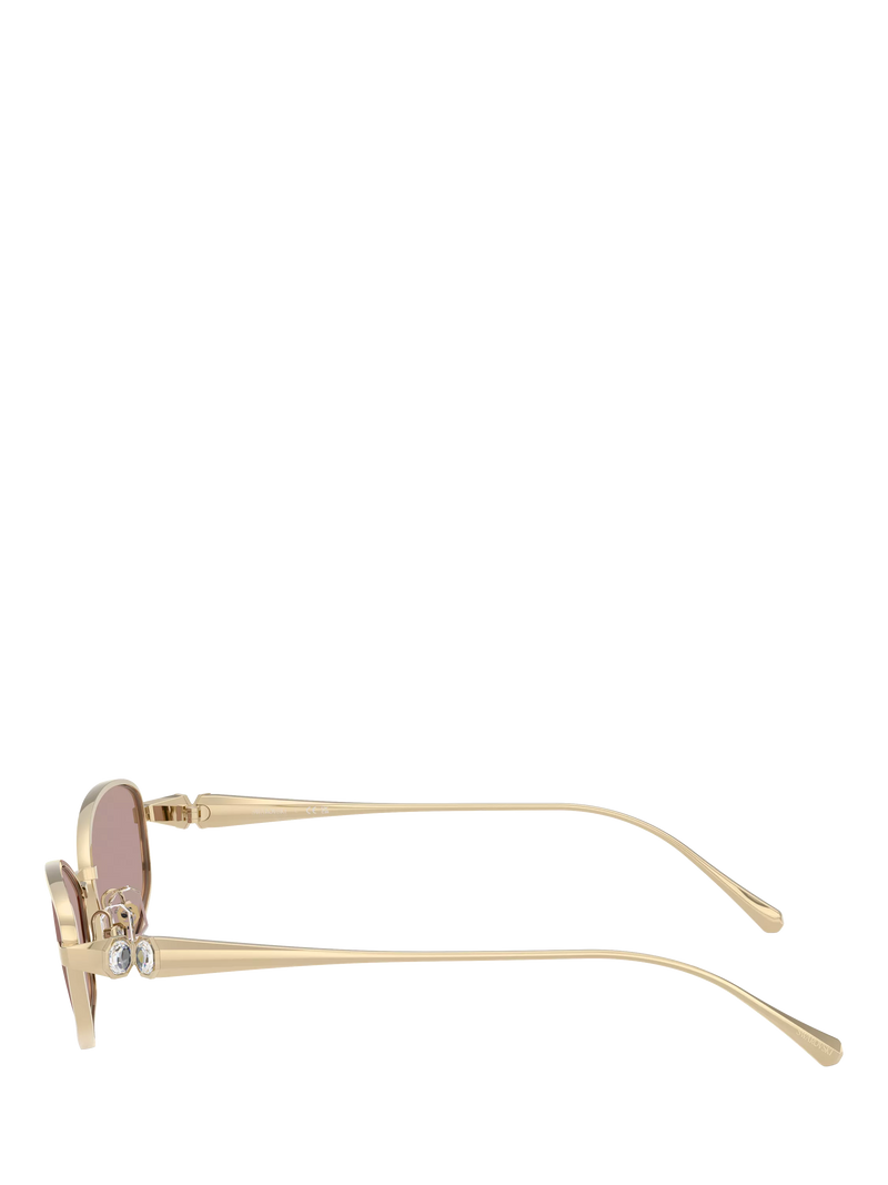 Swarovski Pillow Sunglasses pale gold brown, UK version