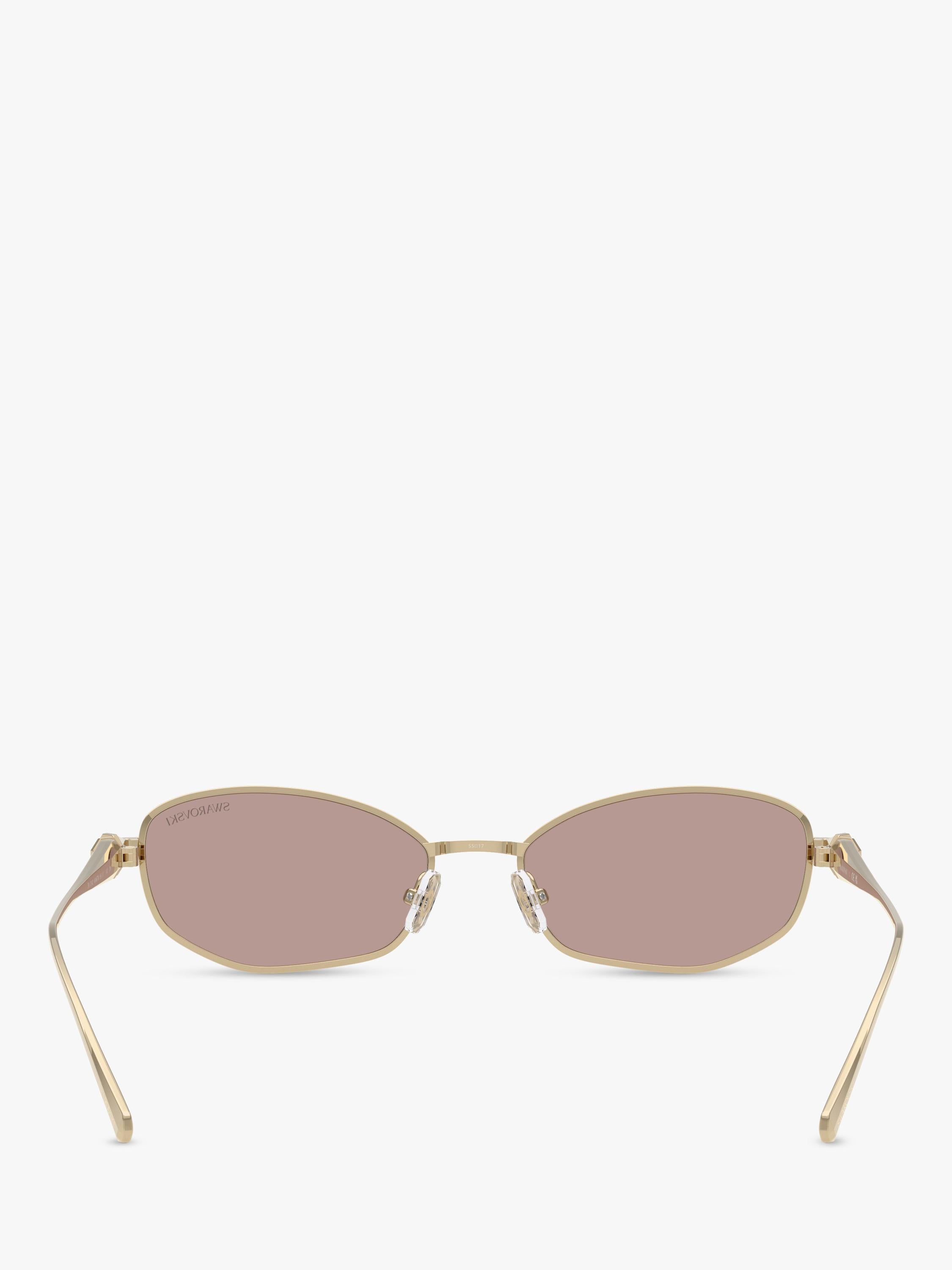 Swarovski Pillow Sunglasses pale gold brown, UK version