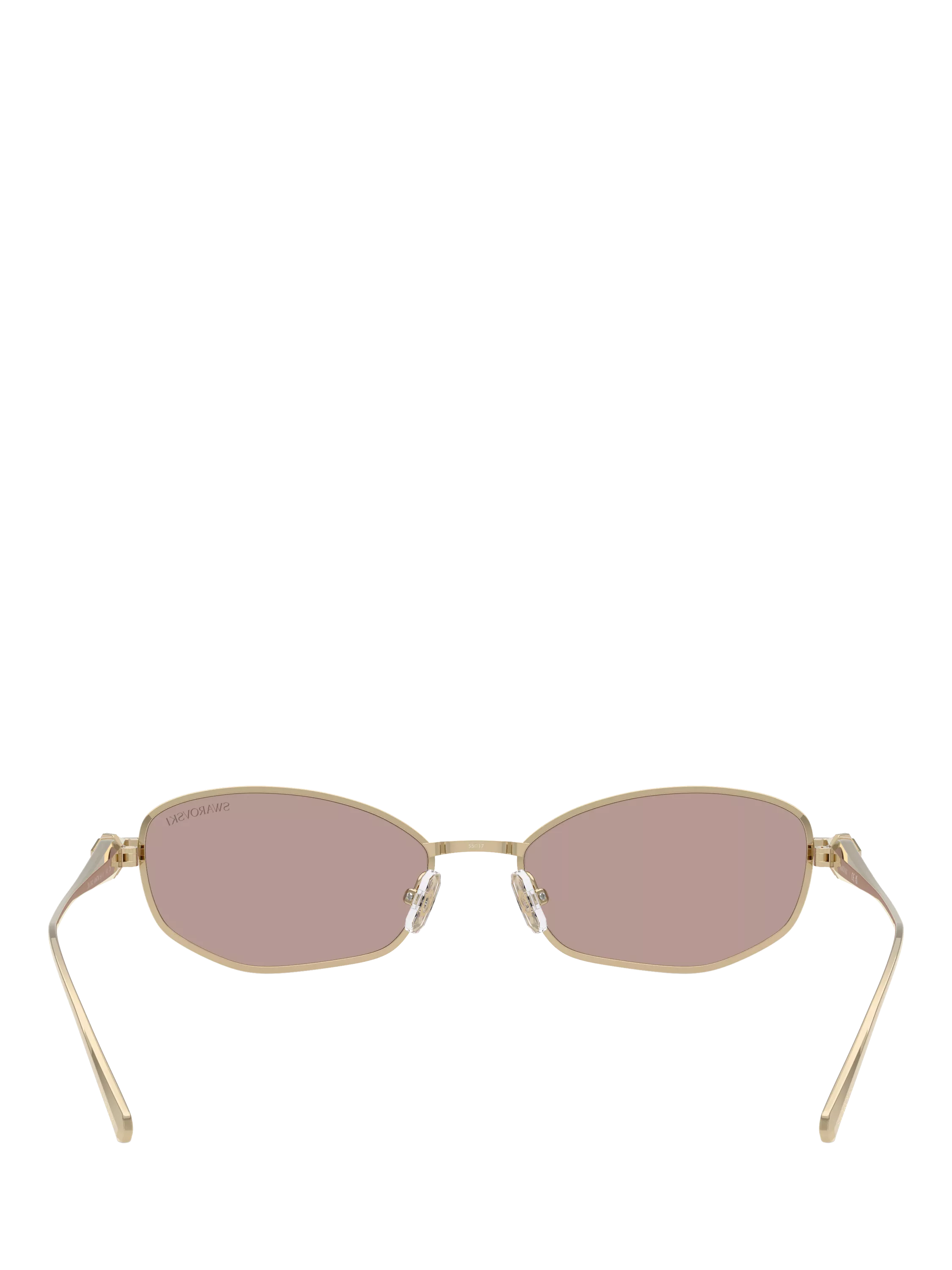 Swarovski Pillow Sunglasses pale gold brown, UK version