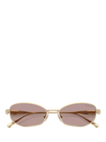 Swarovski Pillow Sunglasses pale gold brown, UK version