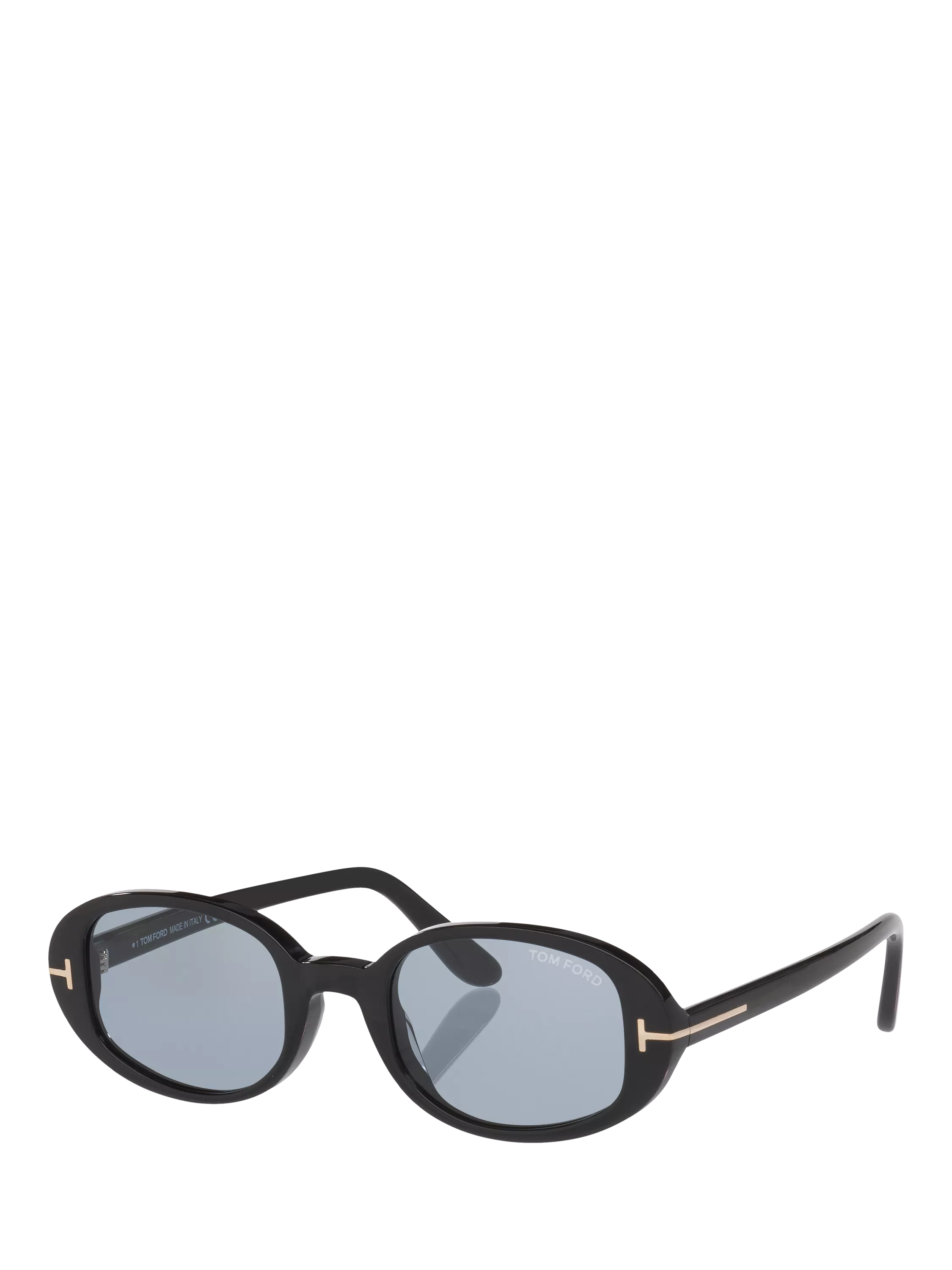 TOM FORD oval sunglasses shiny black/blue, UK version