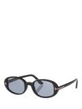 TOM FORD oval sunglasses shiny black/blue, UK version
