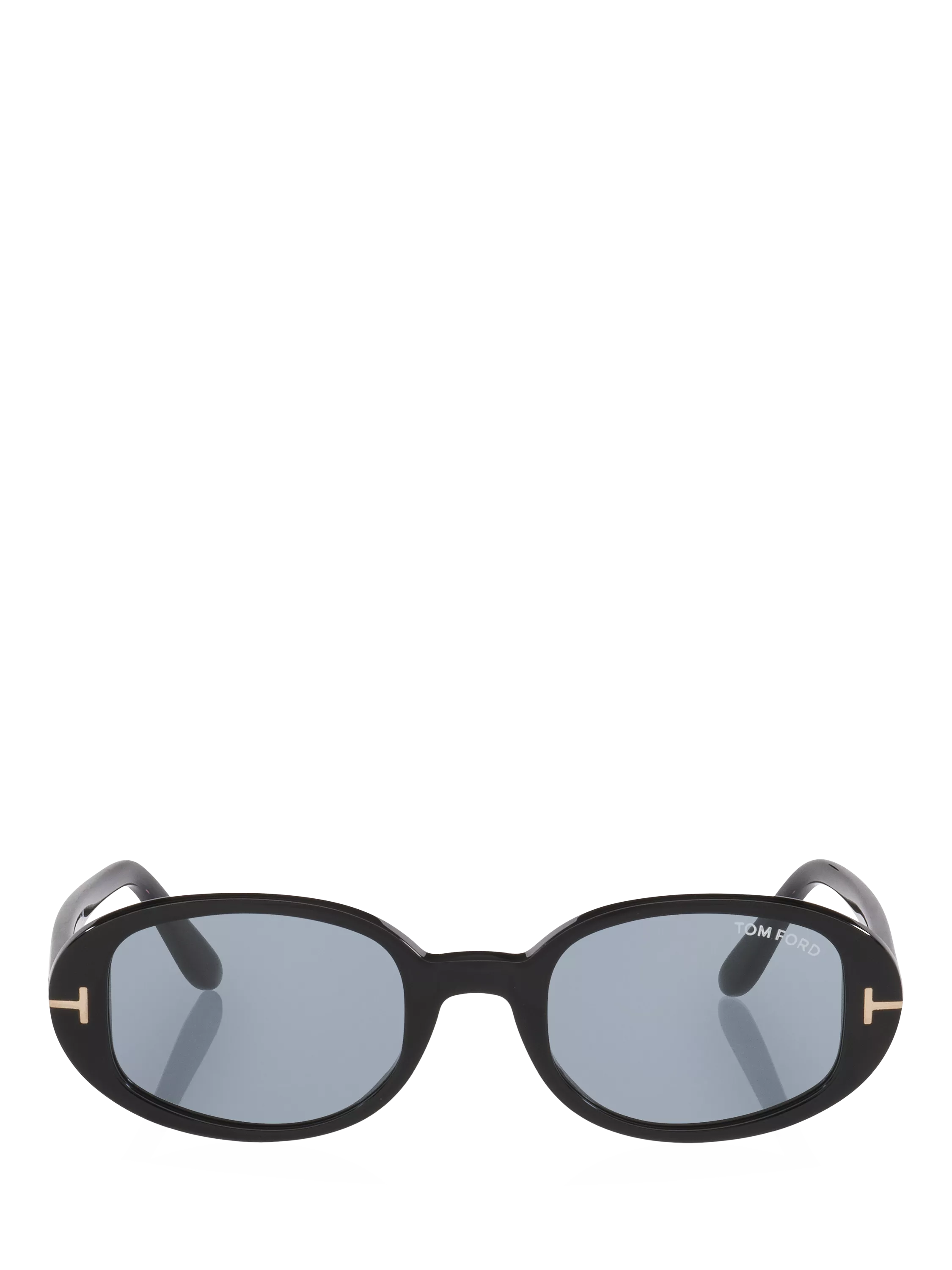 TOM FORD oval sunglasses shiny black/blue, UK version