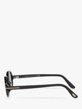 TOM FORD oval sunglasses shiny black/blue, UK version