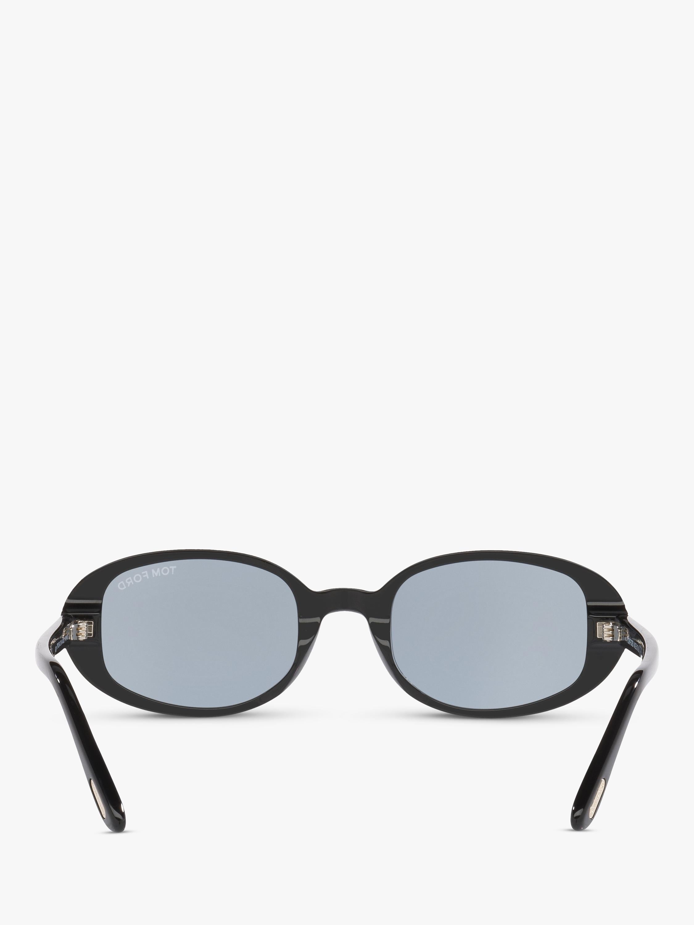 TOM FORD oval sunglasses shiny black/blue, UK version
