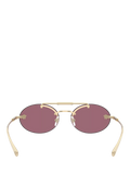 Versace oval sunglasses pale gold red, UK version