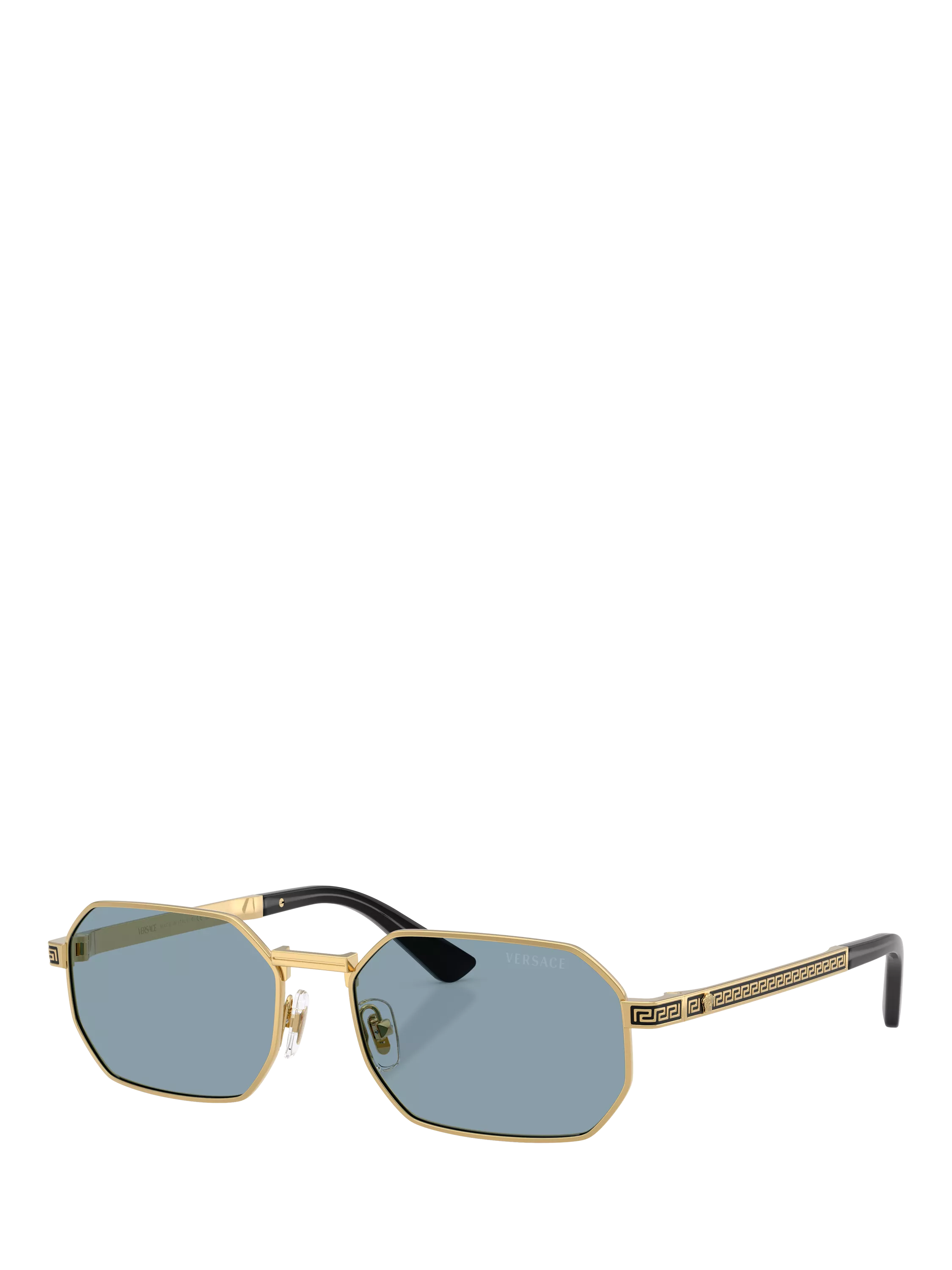 Versace round sunglasses gold metal frame 54mm, UK version