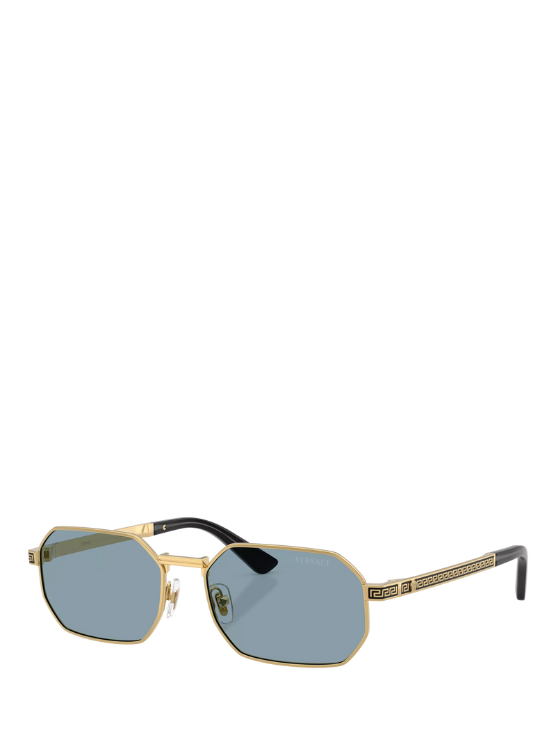 Versace round sunglasses gold metal frame 54mm, UK version