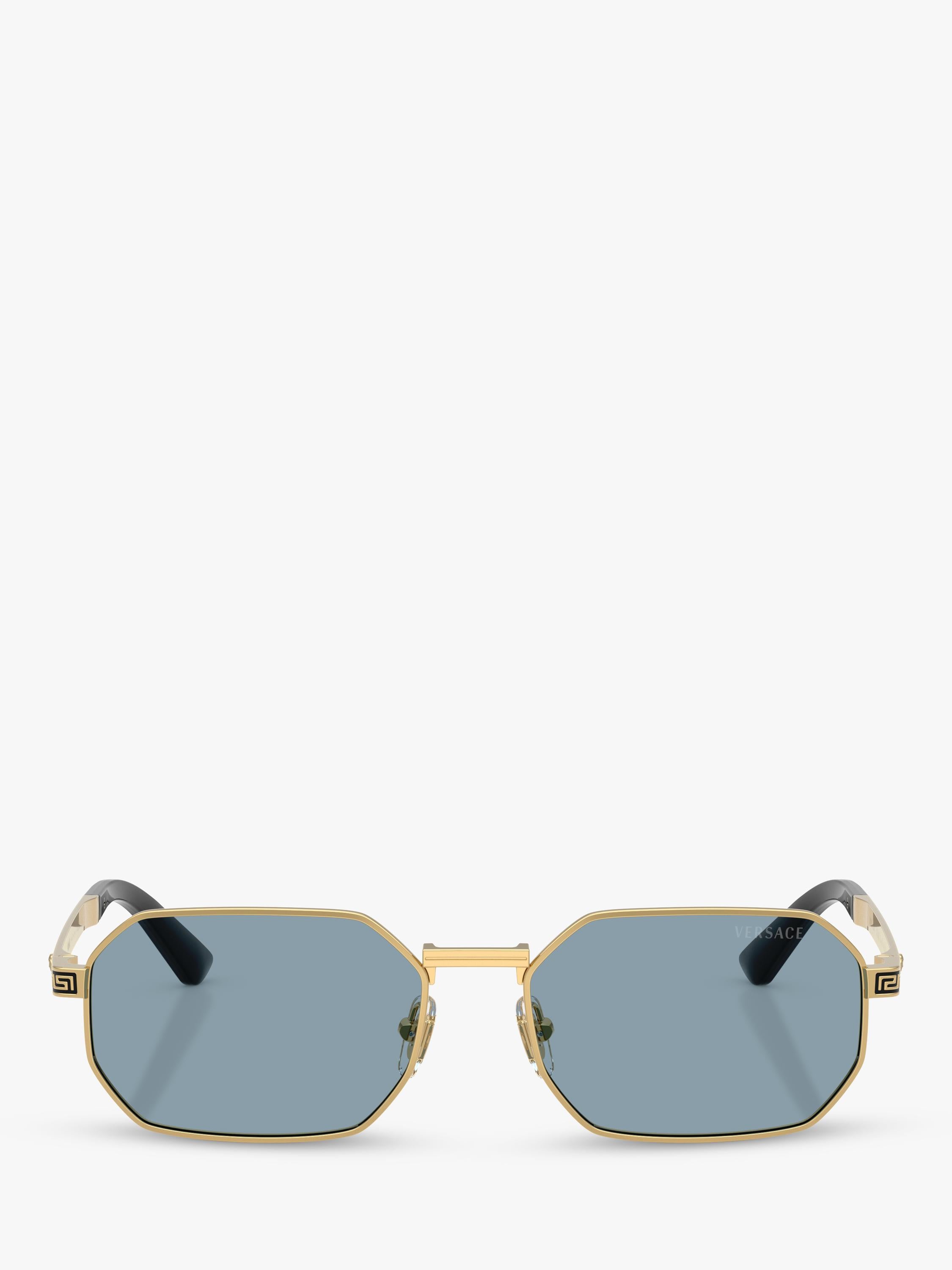 Versace round sunglasses gold metal frame 54mm, UK version