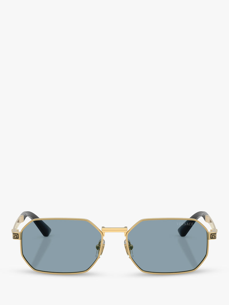Versace round sunglasses gold metal frame 54mm, UK version