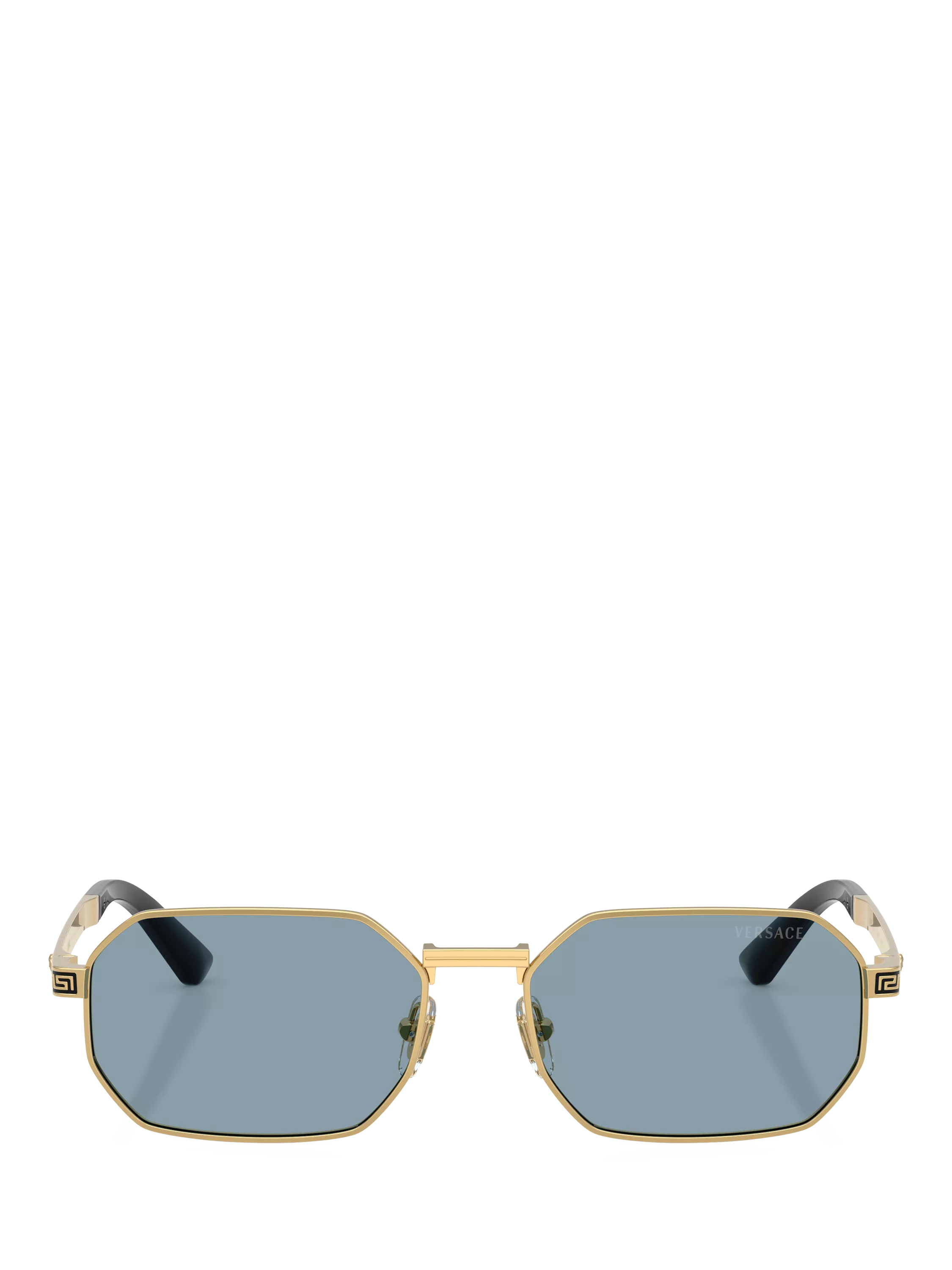 Versace round sunglasses gold metal frame 54mm, UK version
