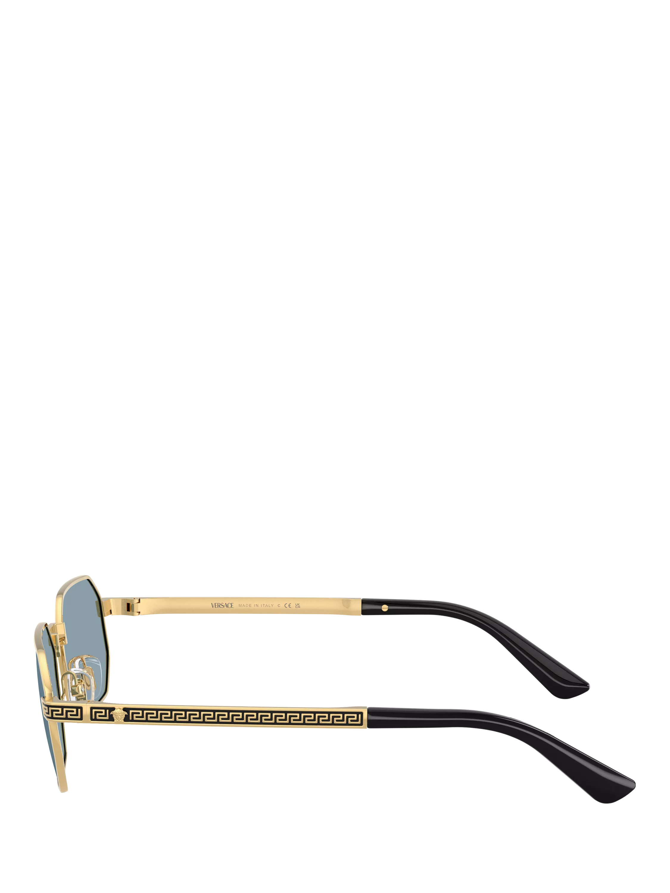 Versace round sunglasses gold metal frame 54mm, UK version