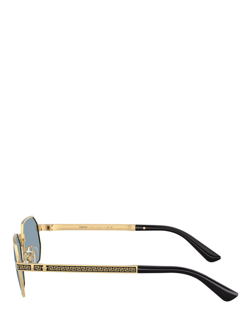 Versace round sunglasses gold metal frame 54mm, UK version