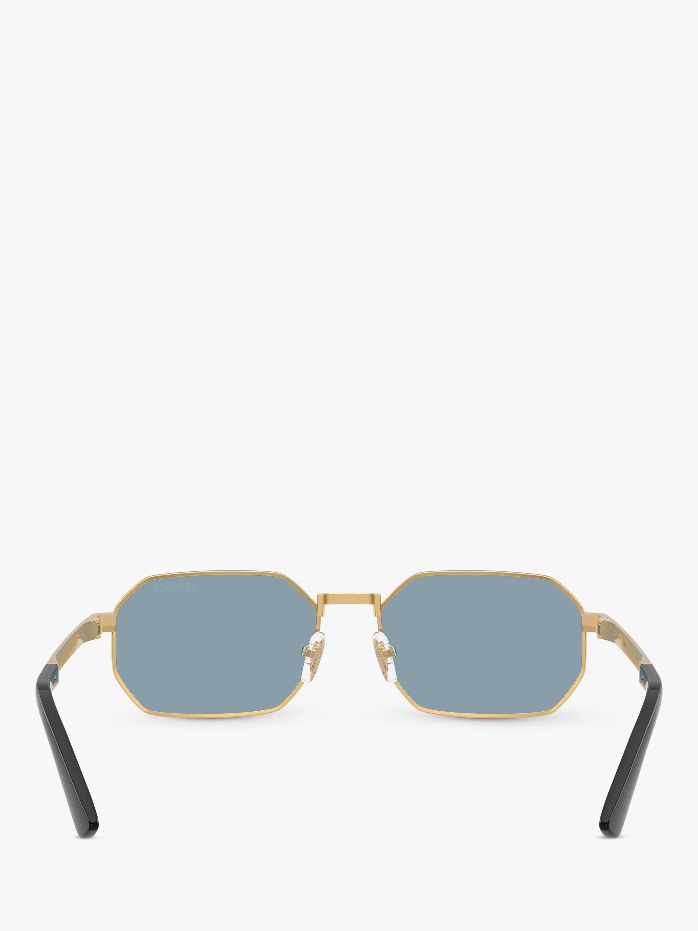 Versace round sunglasses gold metal frame 54mm, UK version