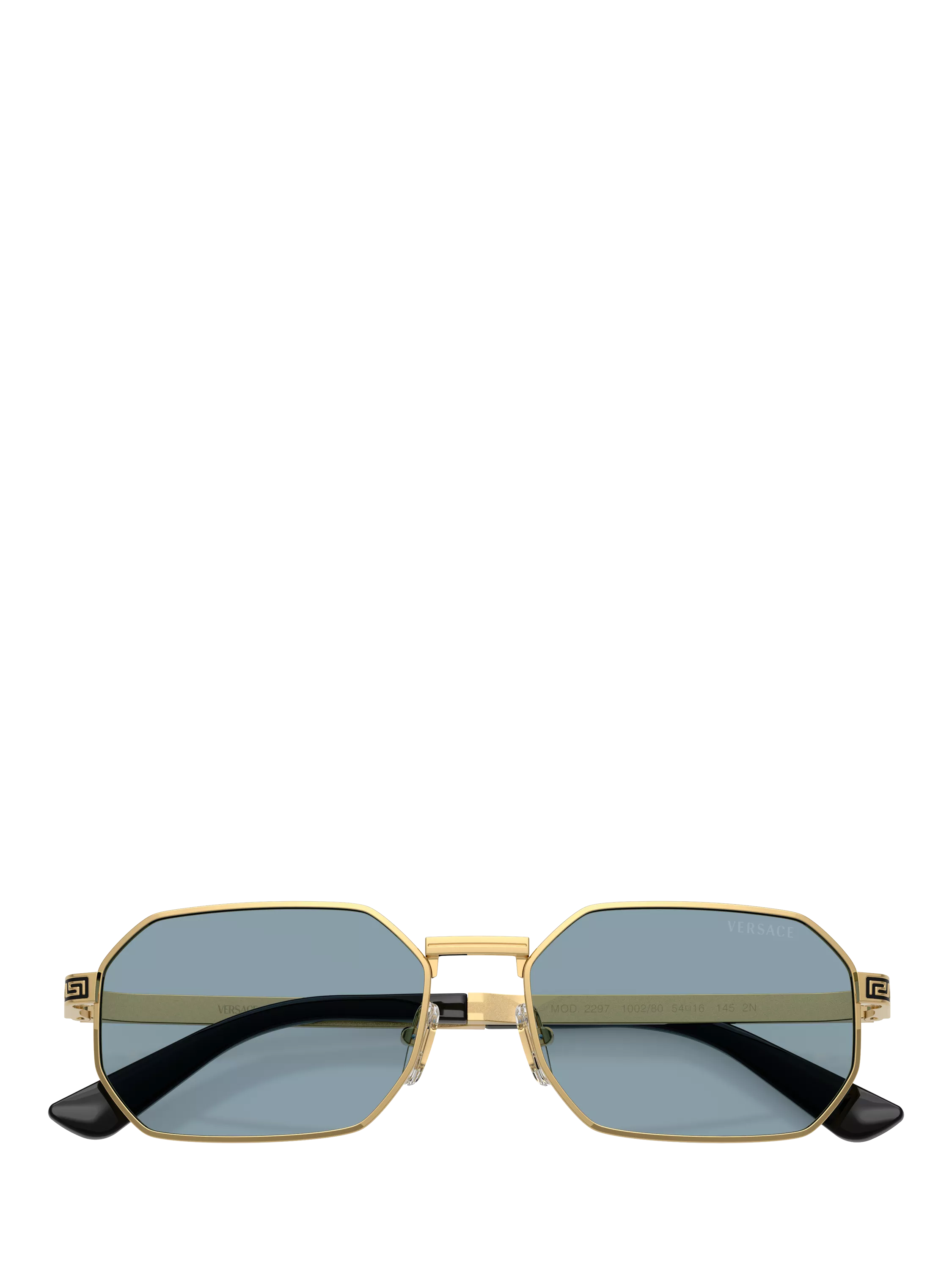 Versace round sunglasses gold metal frame 54mm, UK version