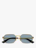 Versace round sunglasses gold metal frame 54mm, UK version