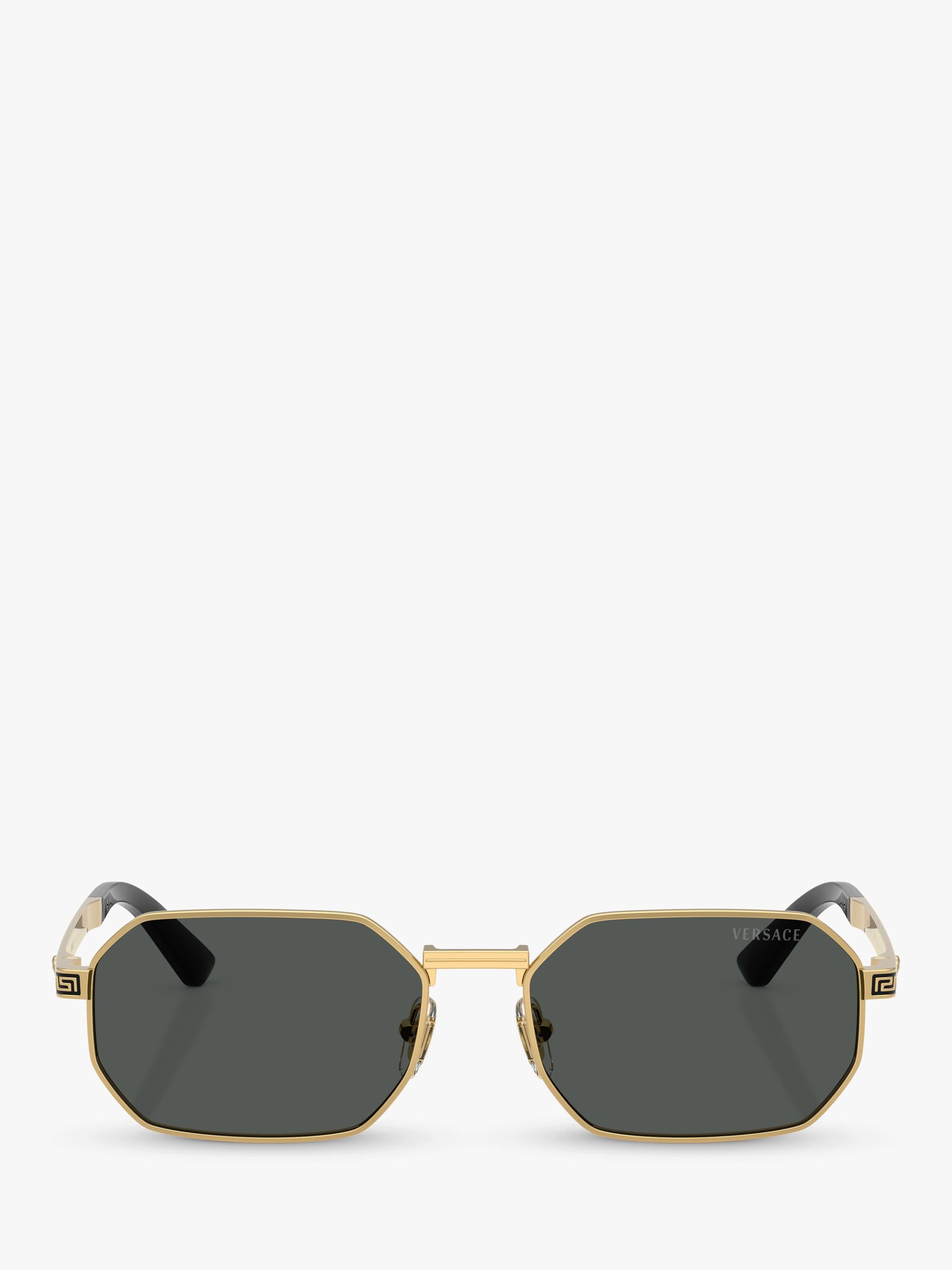 Versace Irregular Sunglasses VE2297 Gold/Grey, UK version