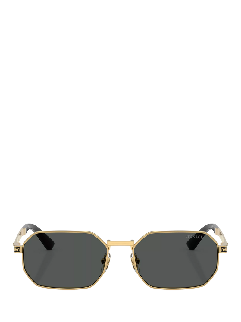 Versace Irregular Sunglasses VE2297 Gold/Grey, UK version