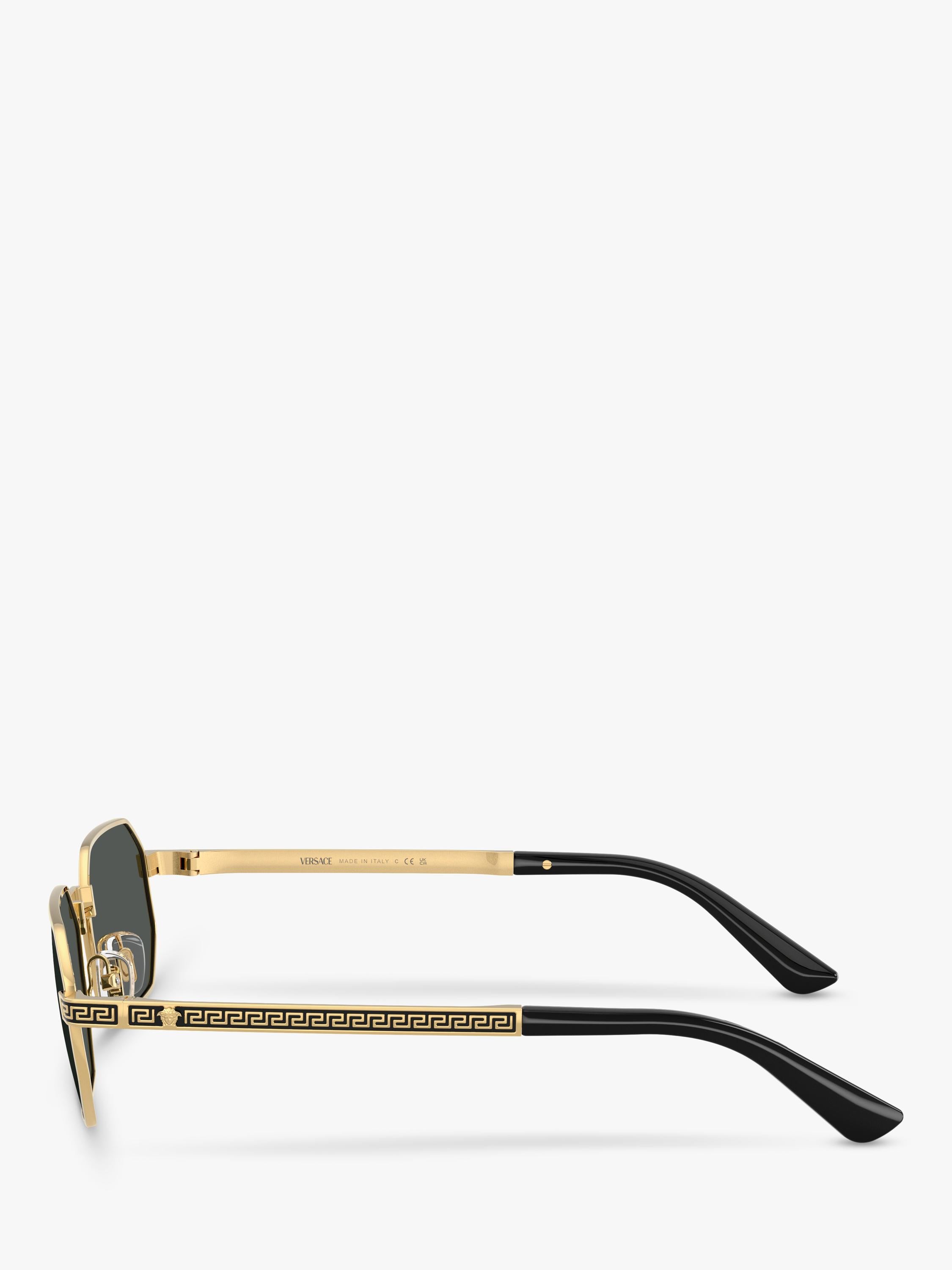 Versace Irregular Sunglasses VE2297 Gold/Grey, UK version