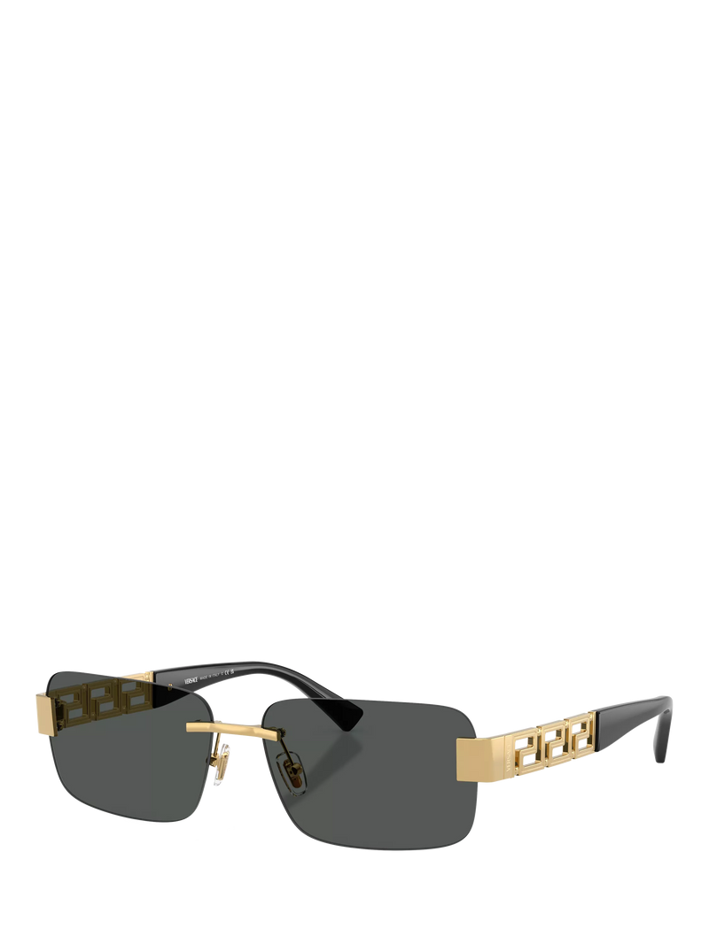 Versace rectangular sunglasses gold black, UK version