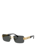 Versace rectangular sunglasses gold black, UK version