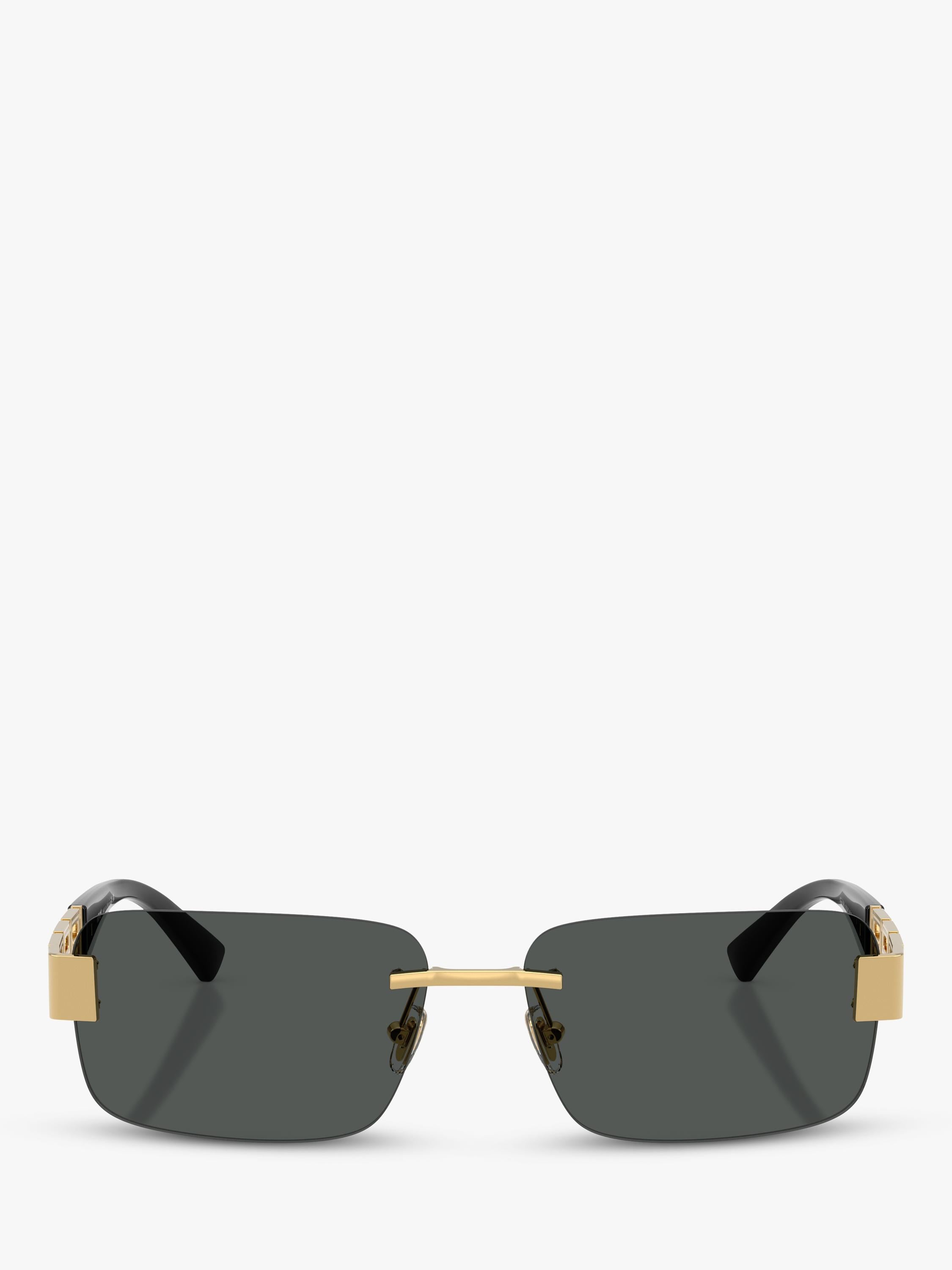 Versace rectangular sunglasses gold black, UK version