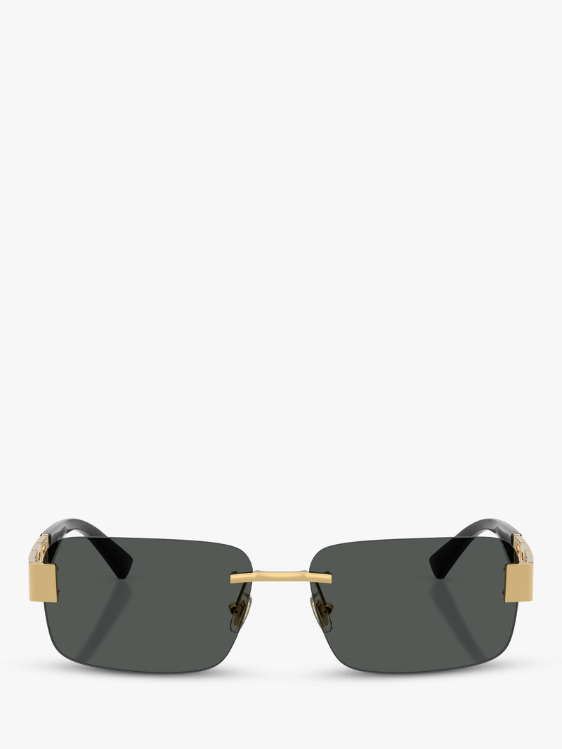 Versace rectangular sunglasses gold black, UK version