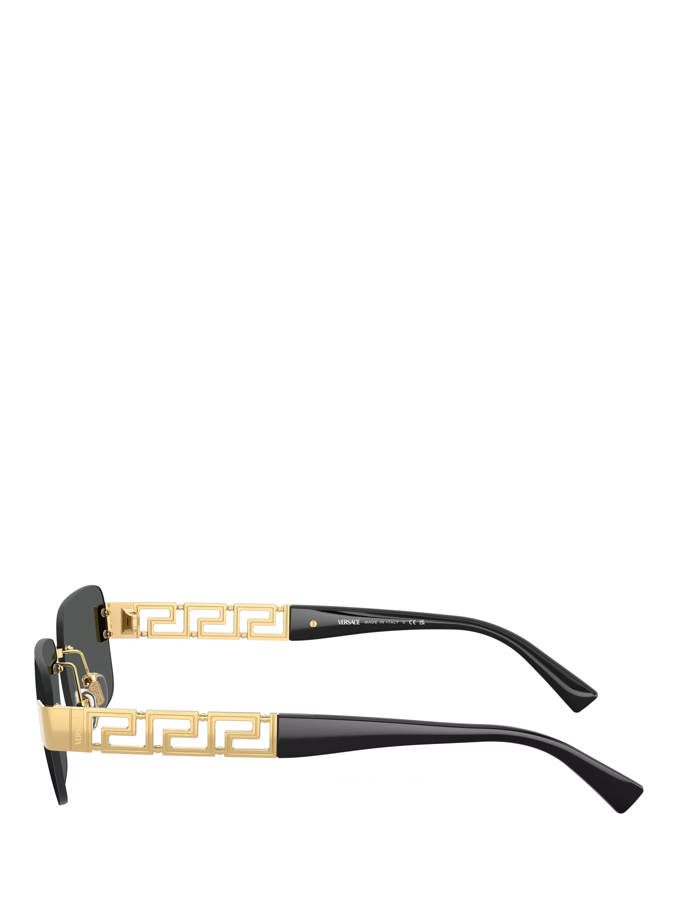 Versace rectangular sunglasses gold black, UK version