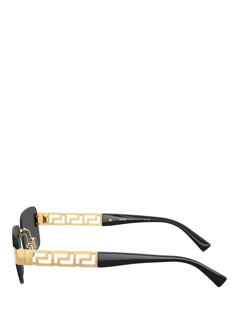 Versace rectangular sunglasses gold black, UK version