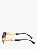 Versace rectangular sunglasses gold black, UK version