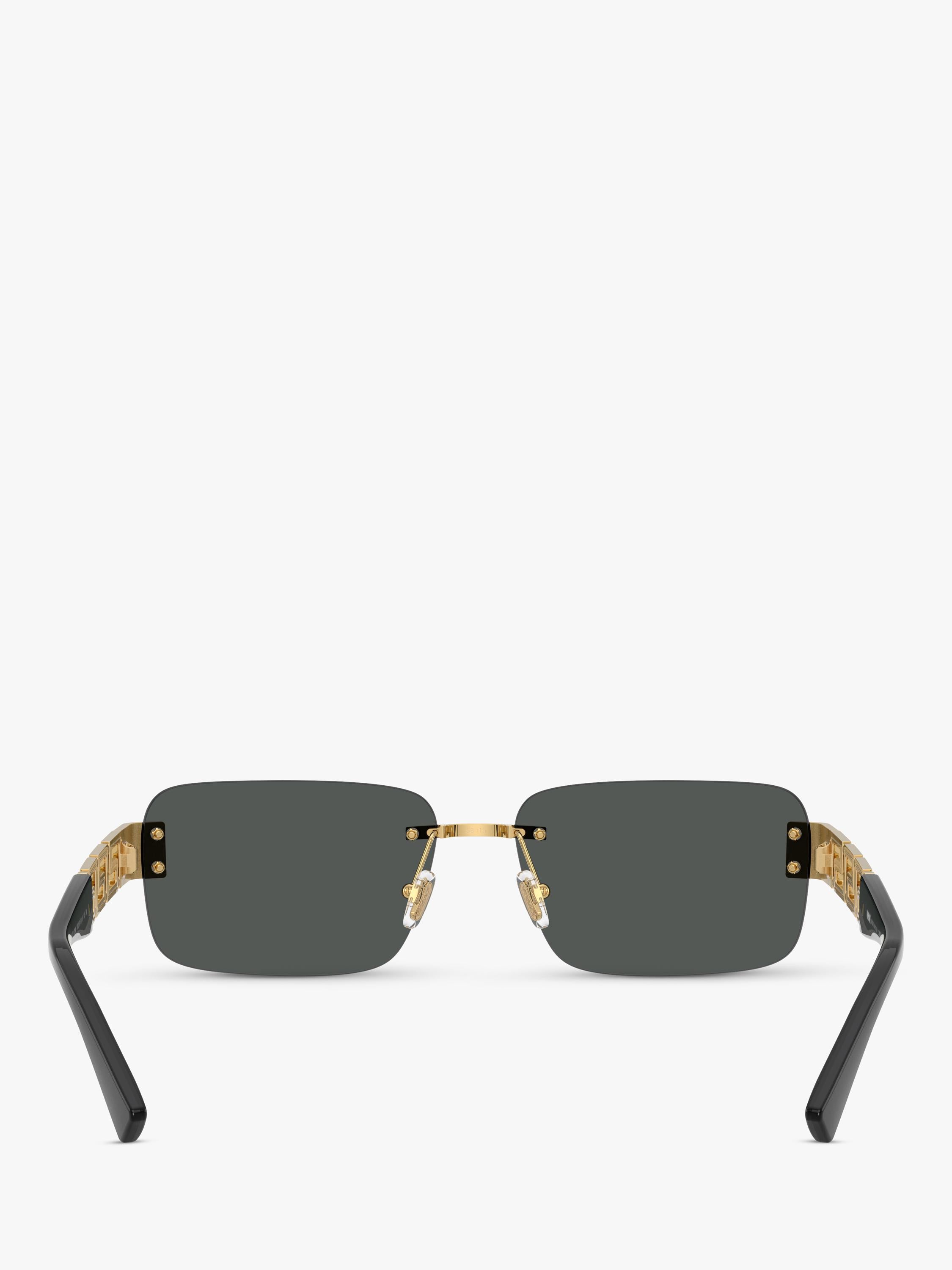 Versace rectangular sunglasses gold black, UK version