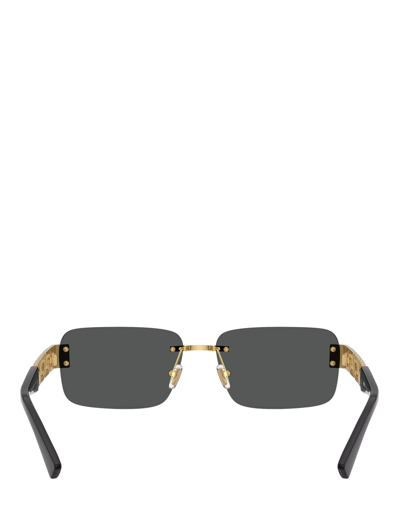 Versace rectangular sunglasses gold black, UK version
