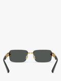 Versace rectangular sunglasses gold black, UK version