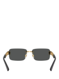 Versace rectangular sunglasses gold black, UK version
