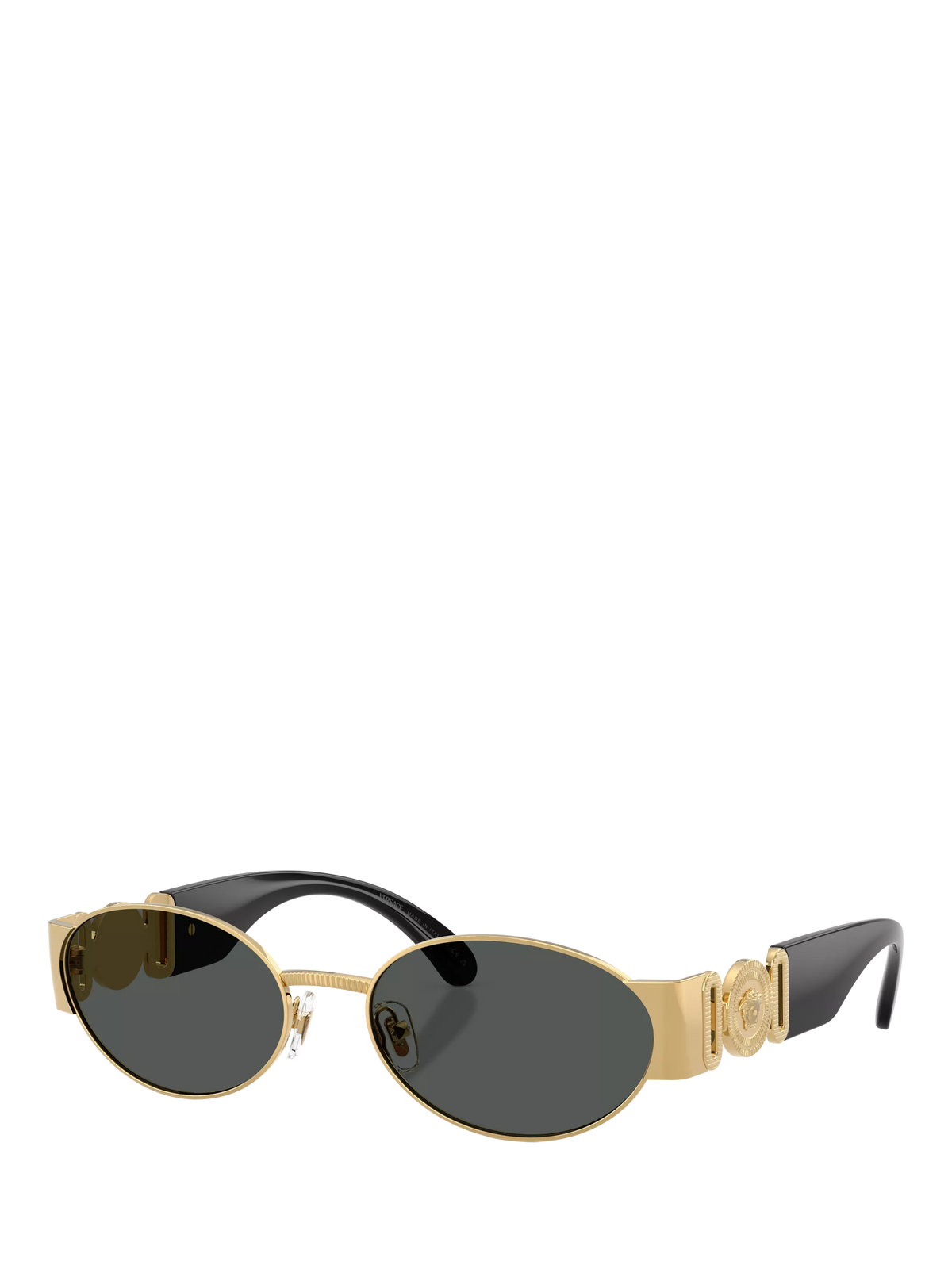Versace oval sunglasses gold black 56mm - British product
