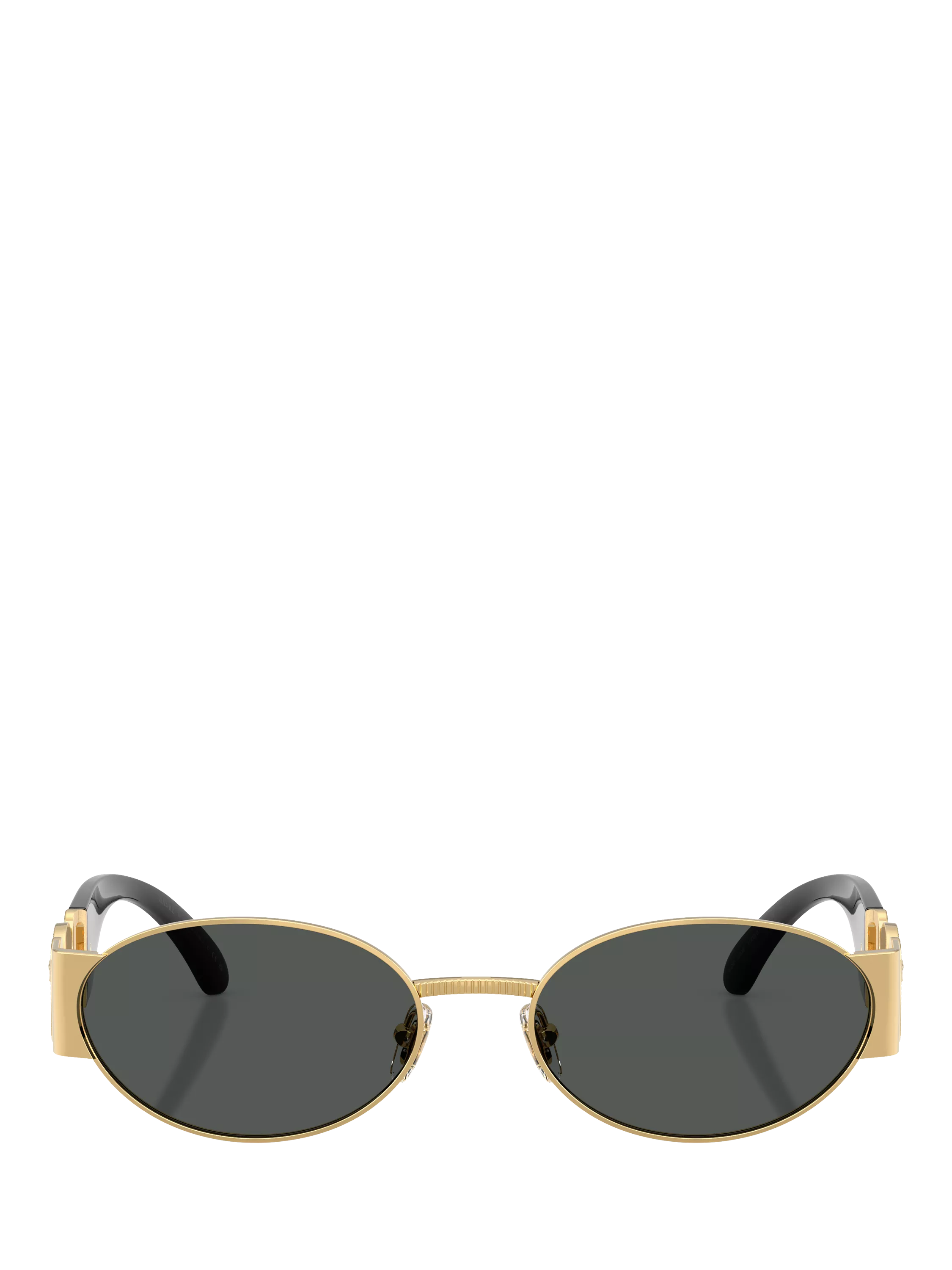 Versace oval sunglasses gold black 56mm - British product