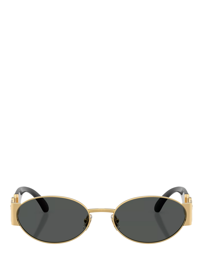 Versace oval sunglasses gold black 56mm - British product