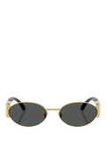 Versace oval sunglasses gold black 56mm - British product
