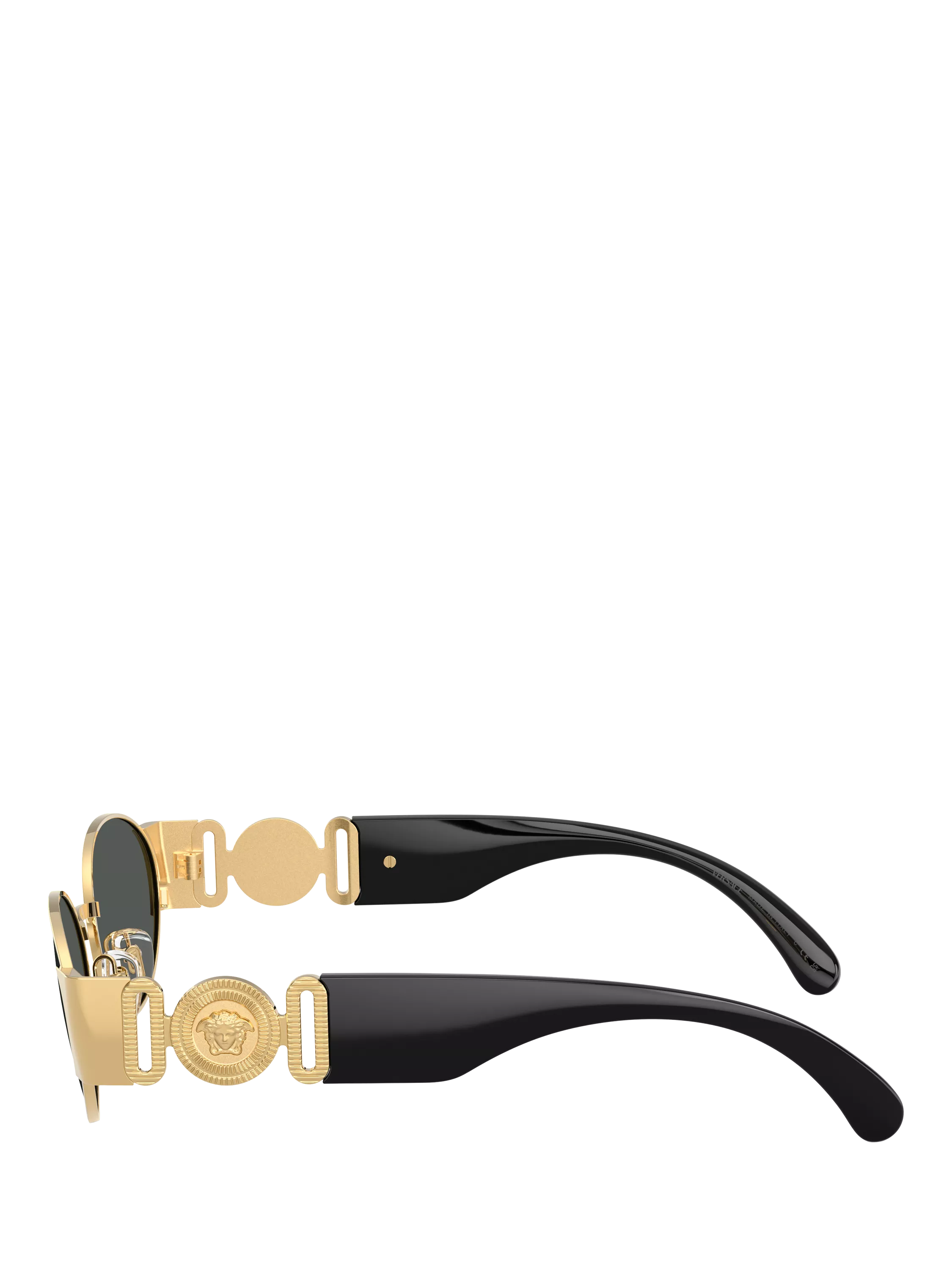Versace oval sunglasses gold black 56mm - British product