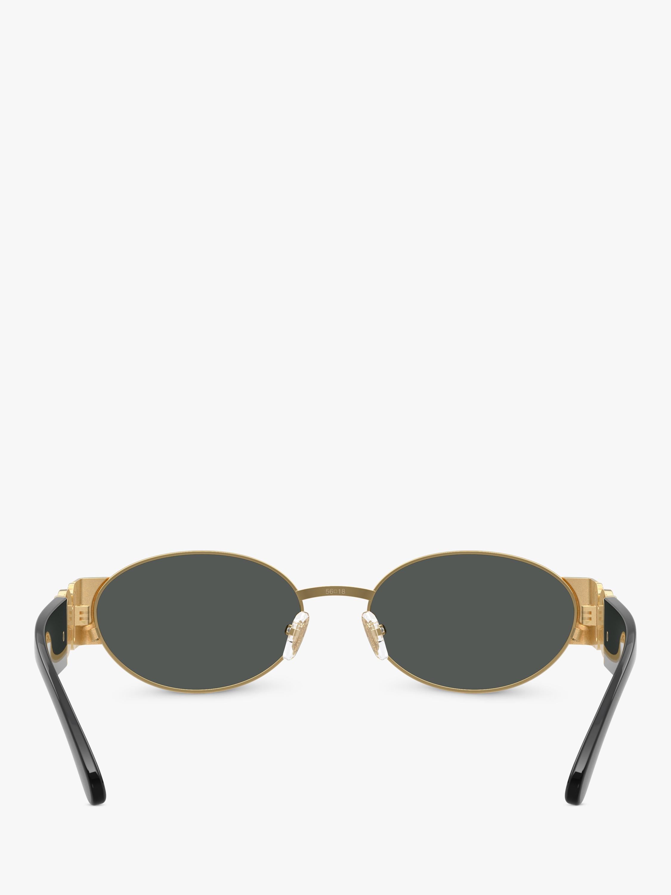 Versace oval sunglasses gold black 56mm - British product
