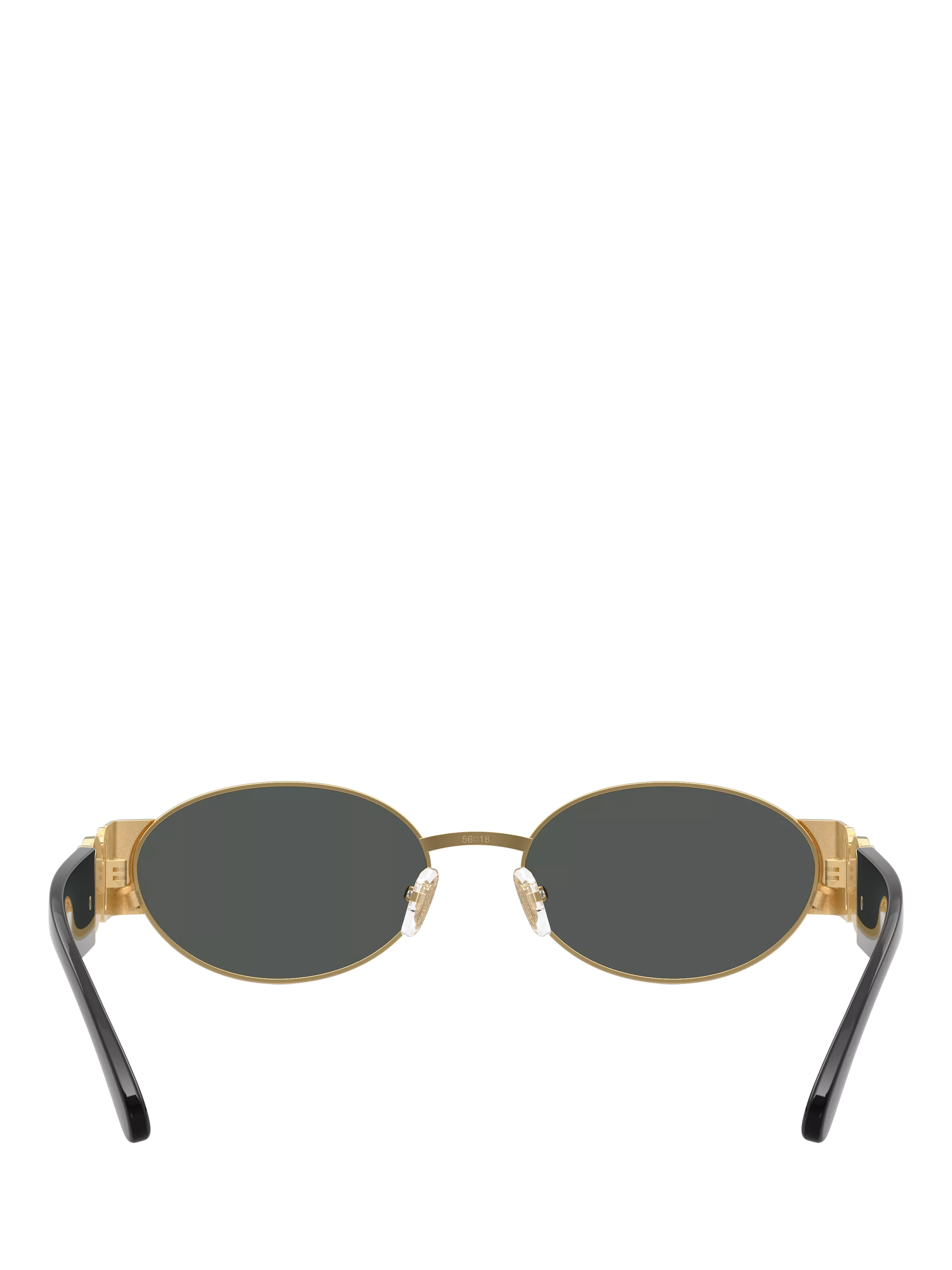 Versace oval sunglasses gold black 56mm - British product
