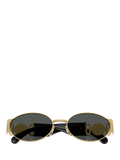 Versace oval sunglasses gold black 56mm - British product