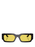 Versace VE4506U sunglasses black yellow 54mm imported from the UK