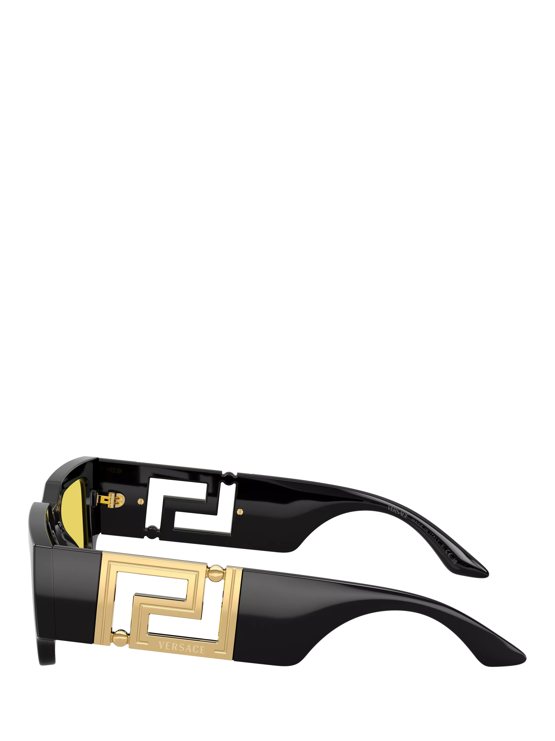 Versace VE4506U sunglasses black yellow 54mm imported from the UK