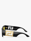 Versace VE4506U sunglasses black yellow 54mm imported from the UK