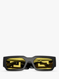 Versace VE4506U sunglasses black yellow 54mm imported from the UK
