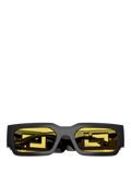 Versace VE4506U sunglasses black yellow 54mm imported from the UK