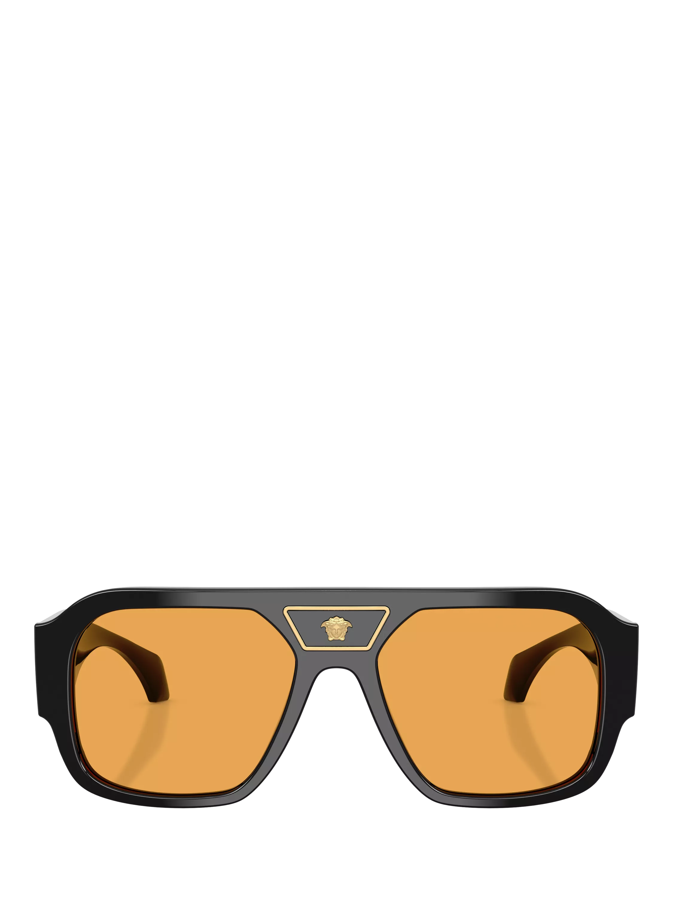 Versace square sunglasses black orange - British product
